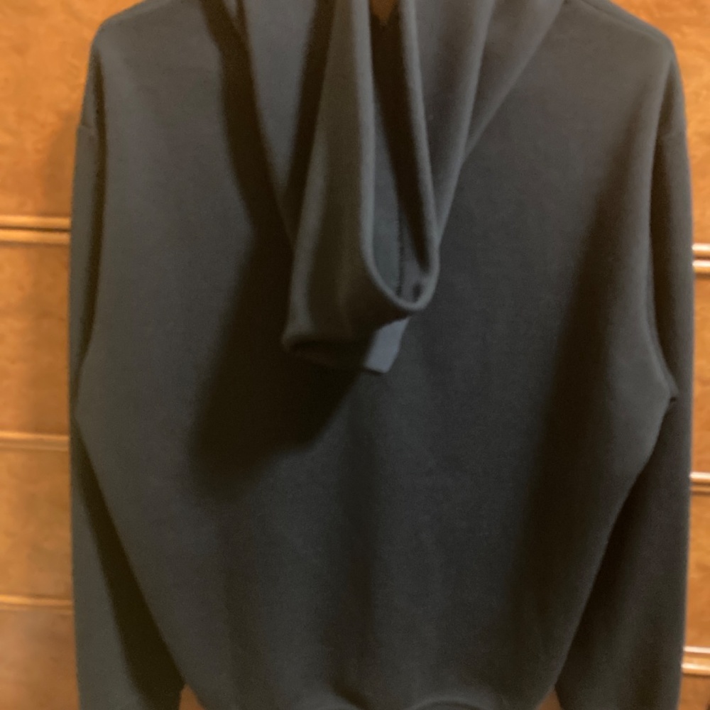 Navy Blue Polo Hoodie - Picture 2 of 2